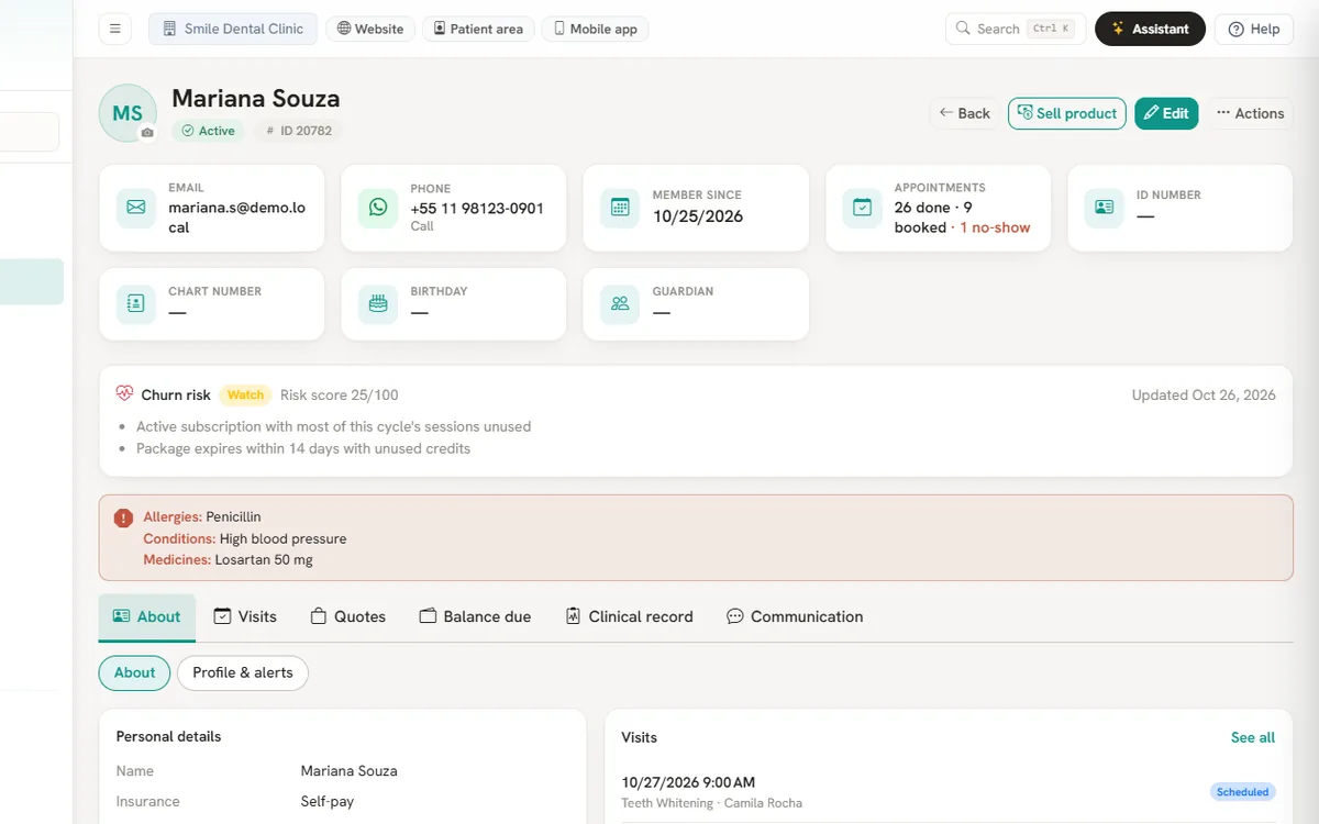 Patient record